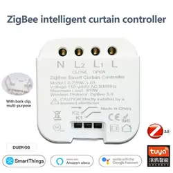 Tuya Smart Life Curtain Switch Module Remote Control For Concealed Curtain Motor Smart Home Google Home Alexa Voice Control DIY
