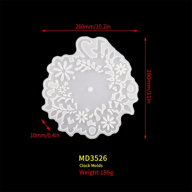 2021 New Style Flower Shape Watch Resina Epoxi Moule Digital Clocks Stampo Silicone Mold Hanging Home 2021 New Style Flower Shape Watch Resina Epoxi Moule Digital Clocks Stampo Silicone Mold Hanging Home Jewelry Making Crafts