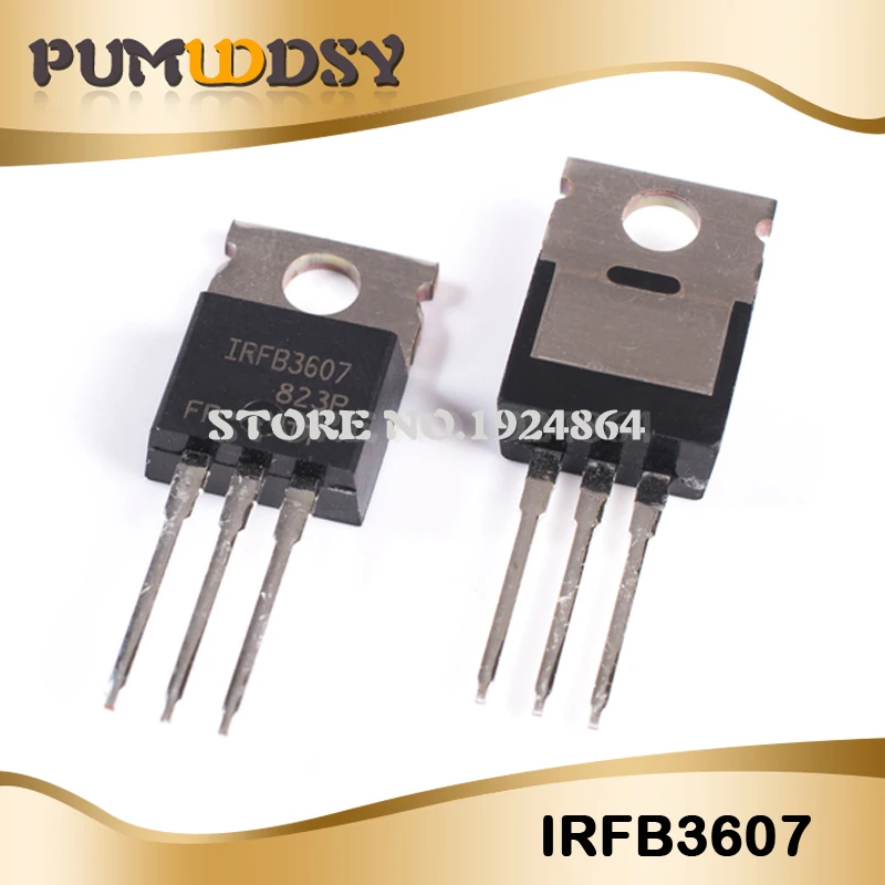 100 шт. IRFB3607 IRFB3607PBF 80A 75V TO-220 MOSFET IC