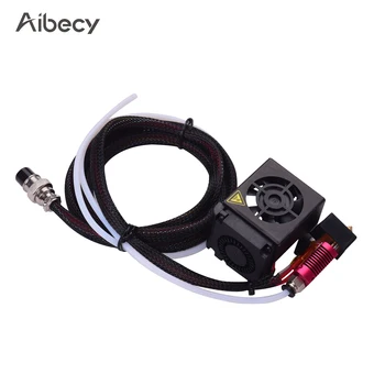 

Aibecy 1.75mm Hotend Extruder Kit with 0.4mm Nozzle Double Fans Fan Cover Air Connections 12V for Creality CR-10 CR-10S