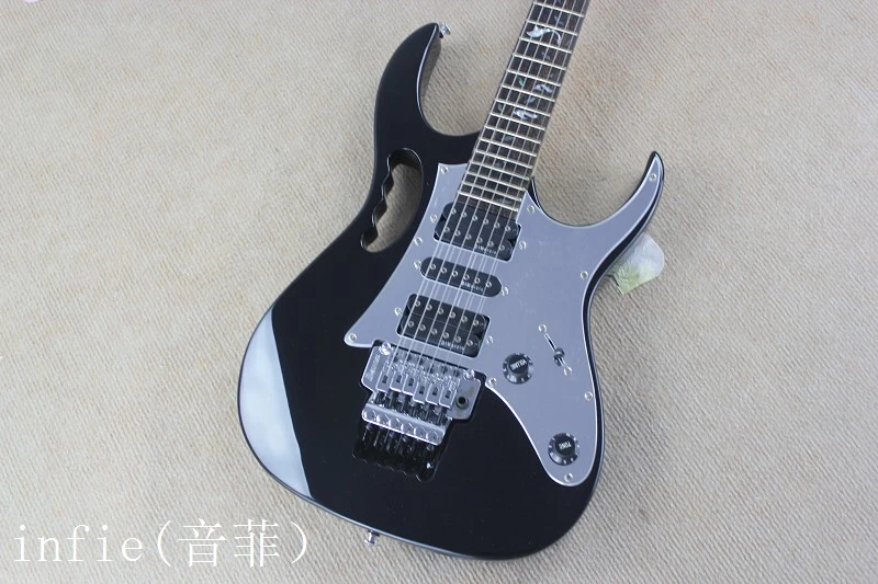 Красочная инкрустация электрогитары кленовый гриф flyod rose tremolo 7v гитара