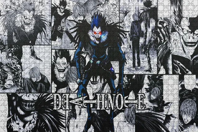 500 Piece Japanese Anime Death Note Puzzles Wooden Yagami Light Puzzles For Adults Children Educational Toys Gifts 12