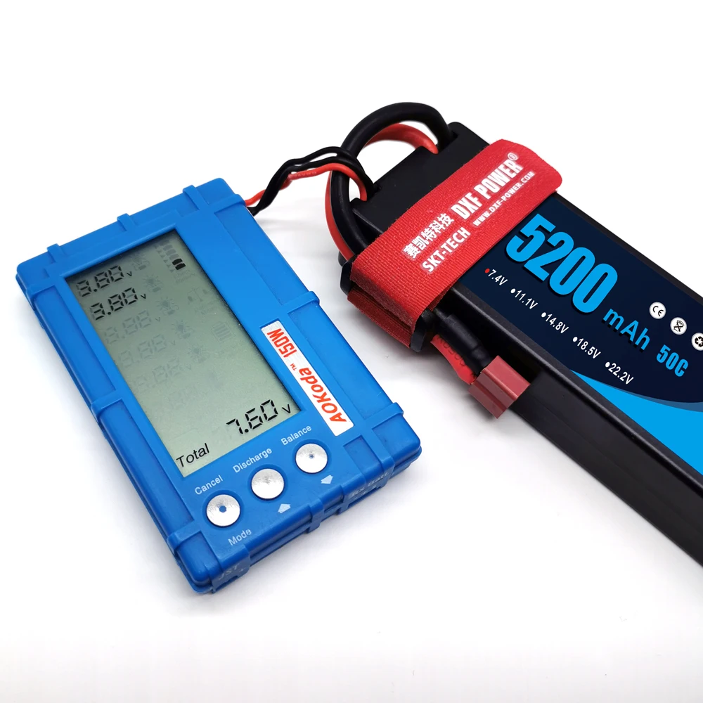 Аккумулятор DXF Lipo 2S 7 4 В 5200 мАч 50CMAX 100C для радиоуправляемых запчастей Жесткий