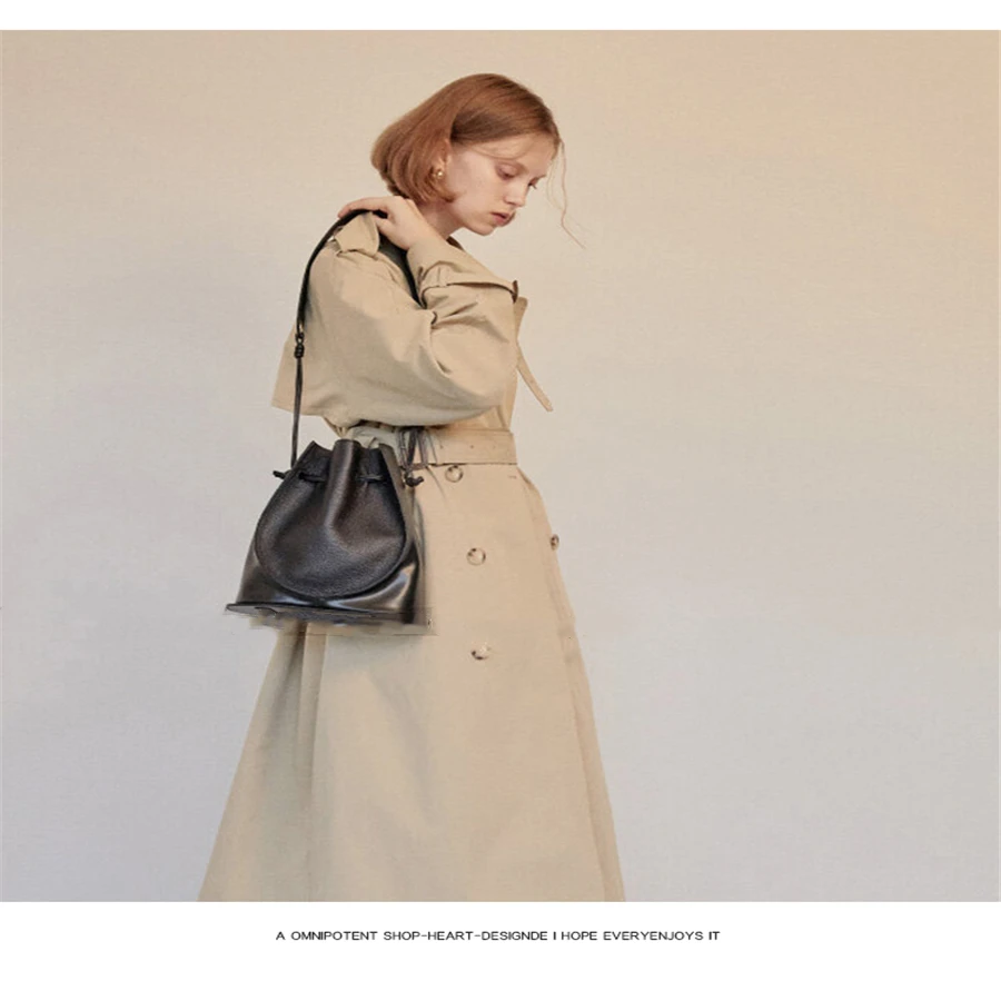 autumn/winter Small crowd stylist individual character is recreational joker bucket bag female bump color retro women bags