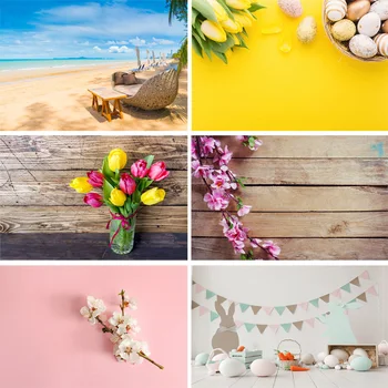 

SHENGYONGBAO Vinyl Custom Photography Backdrops Prop scenery+ Flower and Wooden Planks Photography Background 190117SK-00014