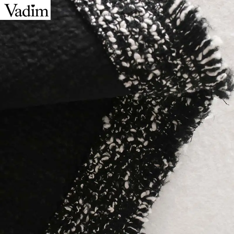 Женское элегантное платье vadim tweed midi юбка с разрезом сзади и карманами в европейском стиле офисная одежда базовые удобные женские повседневные юбки BA858