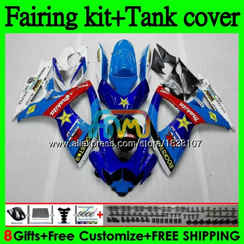 Майка K6 для SUZUKI GSXR 750 600 600CC 750CC GSX-R750 95BS. 14 GSXR750 GSXR-600 K6 GSXR600 06 светильник синий 07 2006 2007 обтекатели - Цвет: No. 1