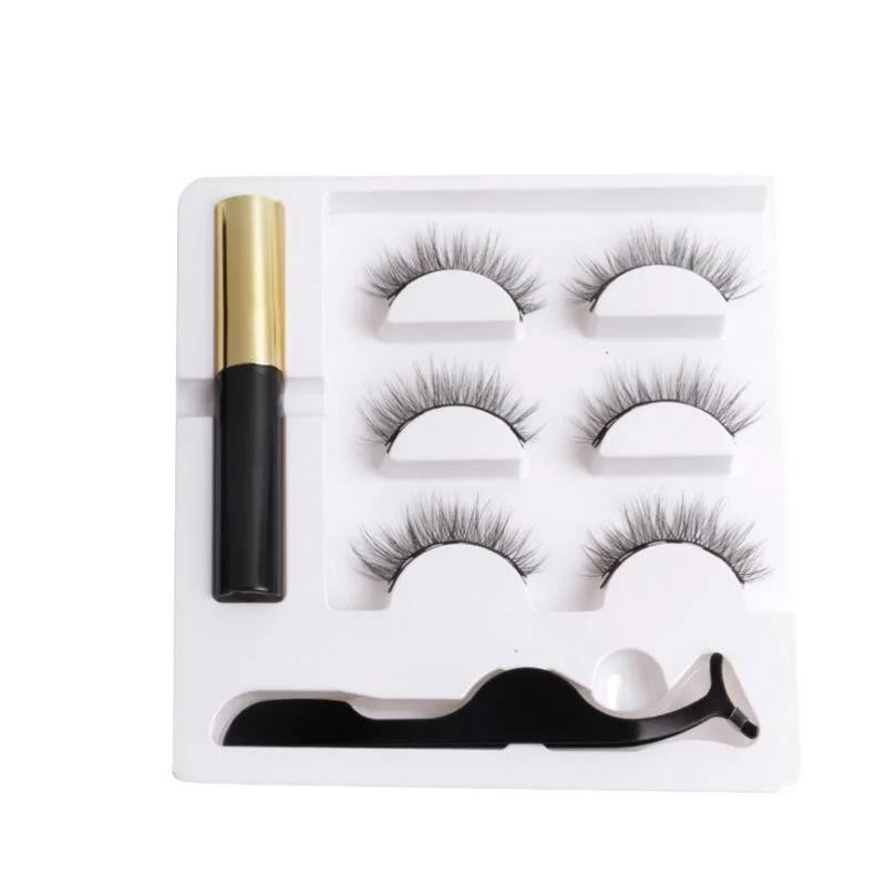 Flash Sale Tweezer-Set Liquid-Eyeliner Eyelash Magnetic Makeup-Extension Faux-Cils Maquillaje e8JGDmWlK