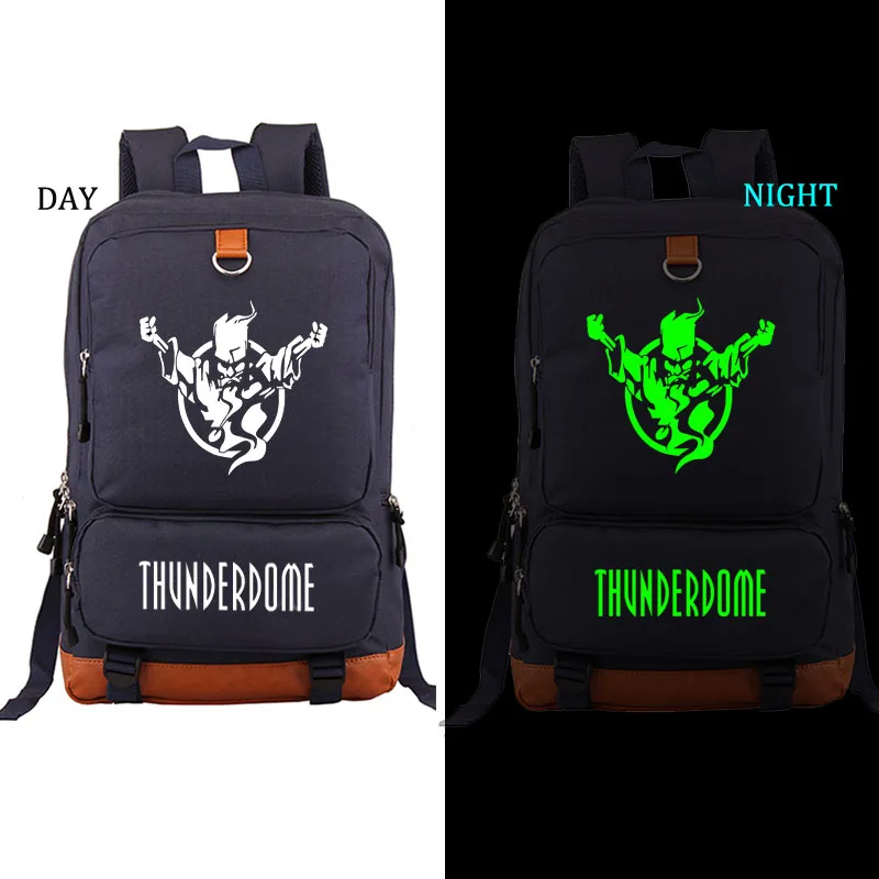 Thunderdome noctilucous школьная сумка игровой Рюкзак Студенческая Школьная Сумка Повседневный рюкзак для мужчин и женщин рюкзак для ноутбука рюкзак - Цвет: style1 NAVY BLUE