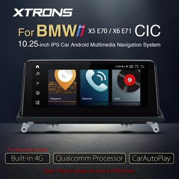 

XTRONS 10.25" Android 10.0 Octa-Core Built-in 4G car Multimedia Navigation System for BMW X5 E70 X6 E71 2011-2013 CIC system