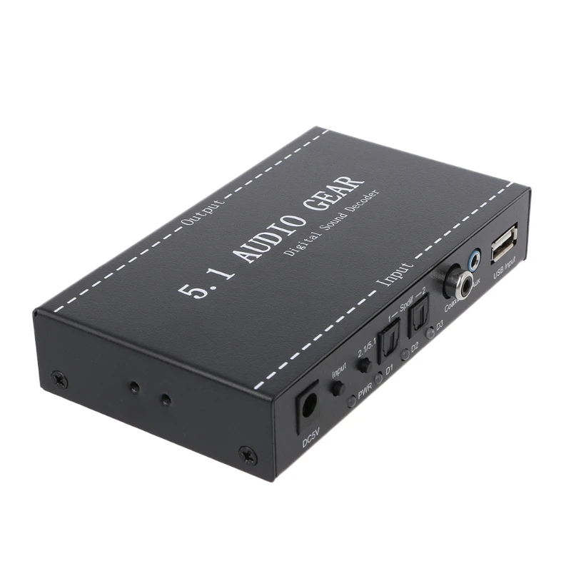 5.1 Audio Gear Digital Sound Decoder Audio Converter Surround Rush For DVD PS3