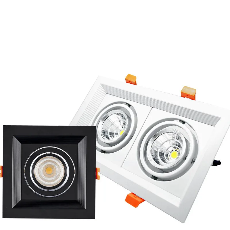Square Recessed Dimmable COB LED Downlights 10W 20W 30W Ceiling Spot Lights AC85-265V Lamps Indoor Lighting | Лампы и освещение