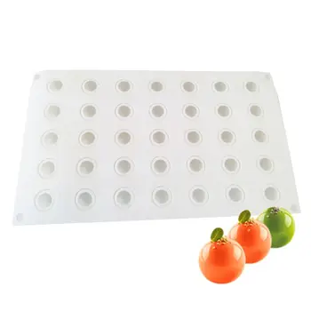 

35 Cavity 3D Round Sphere Ball Silicone Mold Cake Decorating Mousse Dessert Pastry Mould DIY Baking Tool