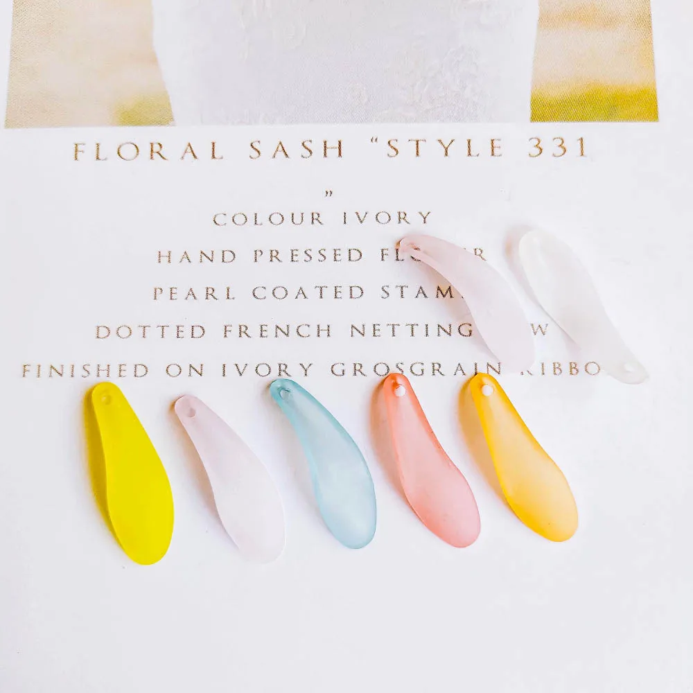 

Resin Plastic Leaf Earring Components Eardrop for Women DIY Jewelry Accessories Handmade Materials 40pcs