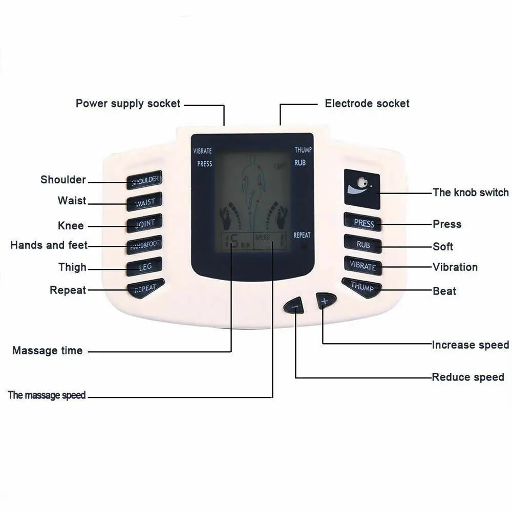 Тенс Массажер Цифровая терапия иглоукалывание колодки машина массаж обувь набор