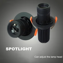 Focos Светодиодный прожектор 3 Вт/5 Вт/7 Вт/10 Вт/12 Вт фокусирующий круглый прожектор 85-265 в тип открытия встроенный бар KTV бар круглый свет