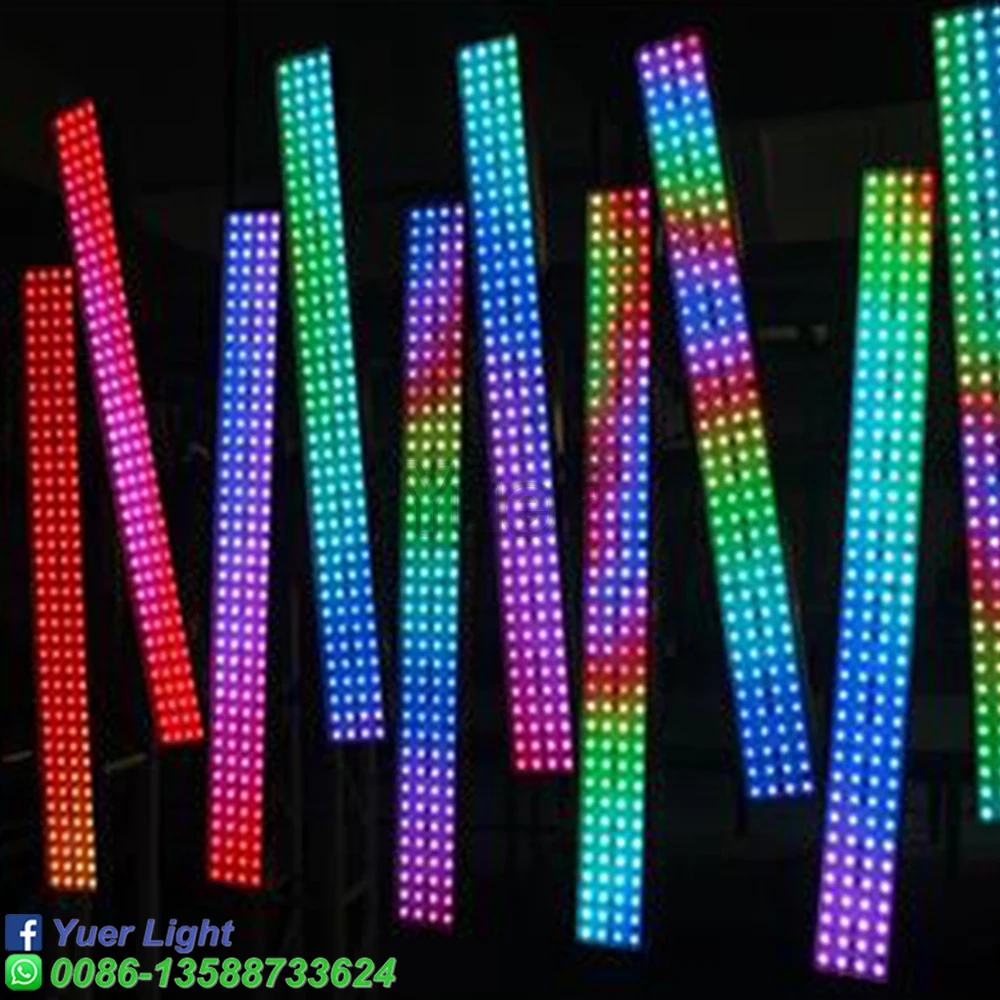 160X0,5 Вт SMD 5050 RGB 3в1 светодиодный светильник с длинными полосками DMX 512 Art-Net Kling-Net контроль DJ Дискотека Сценический светильник для клубного бара