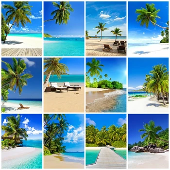 

EverShine 5D Diamond Painting Full Square New Arrivals Seaside Diamond Embroidery Beach Landscape Cross Stitch Art Home Decor