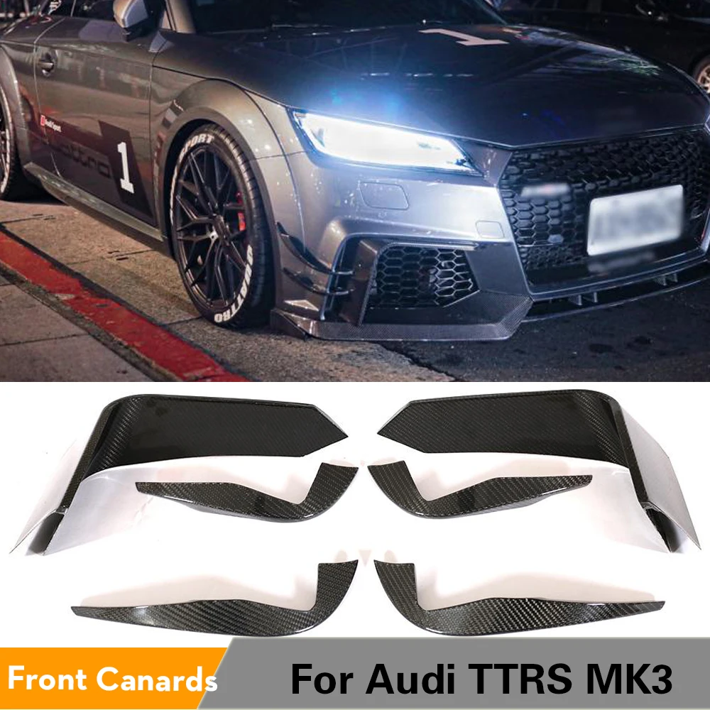 Разветвители для переднего бампера из углеродного волокна Audi TTRS MK3 2016 2017 2018