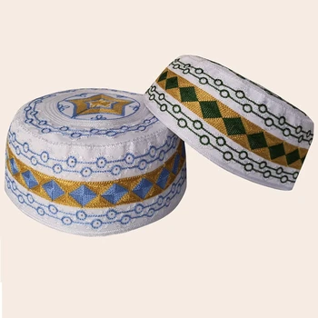 Islam Kippot Prayer Hats Mens Muslim Islamic Turkish Indian Prayer Hats Caps Kippah Topi Kufi Prayer Namaz Beanie Gorro Musulman
