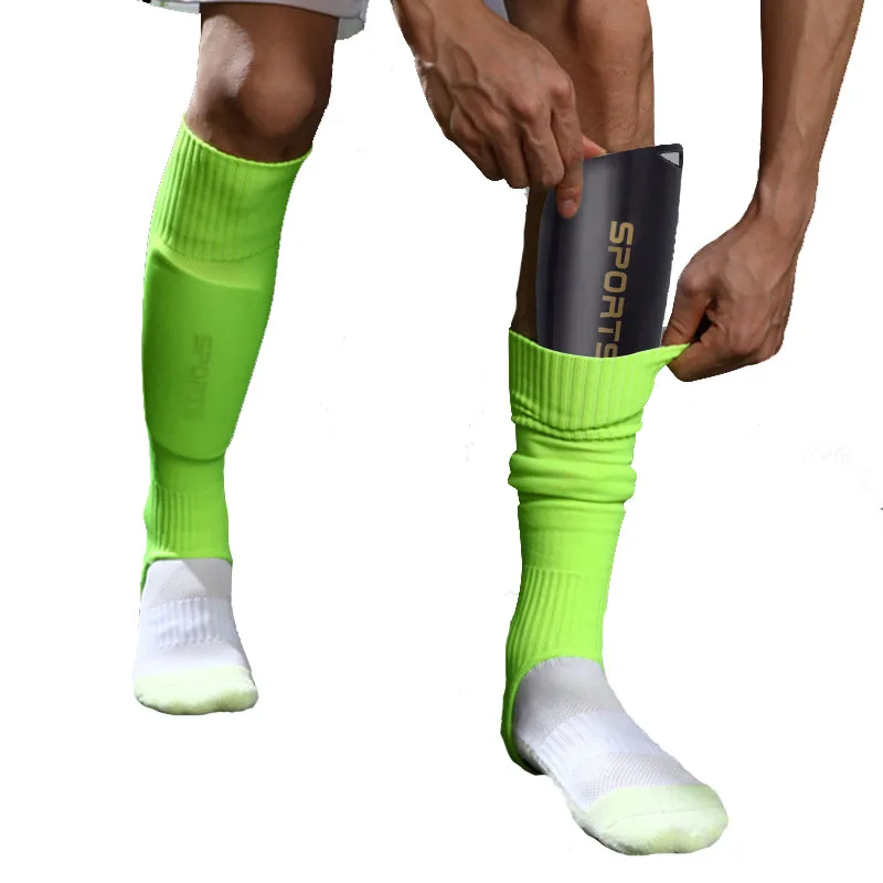 Protège-tibias de football élastiques pour adultes et enfants,  couvre-jambes grande taille, manches de mollet, coussinets de football de  sport, équipement de protection de balle de coup de pied - AliExpress