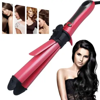 

2 in 1 Straight Hair Curler Tourmaline Ceramic Flat Iron Hair Straightener Hair Salon Curling Tools plancha de pelo