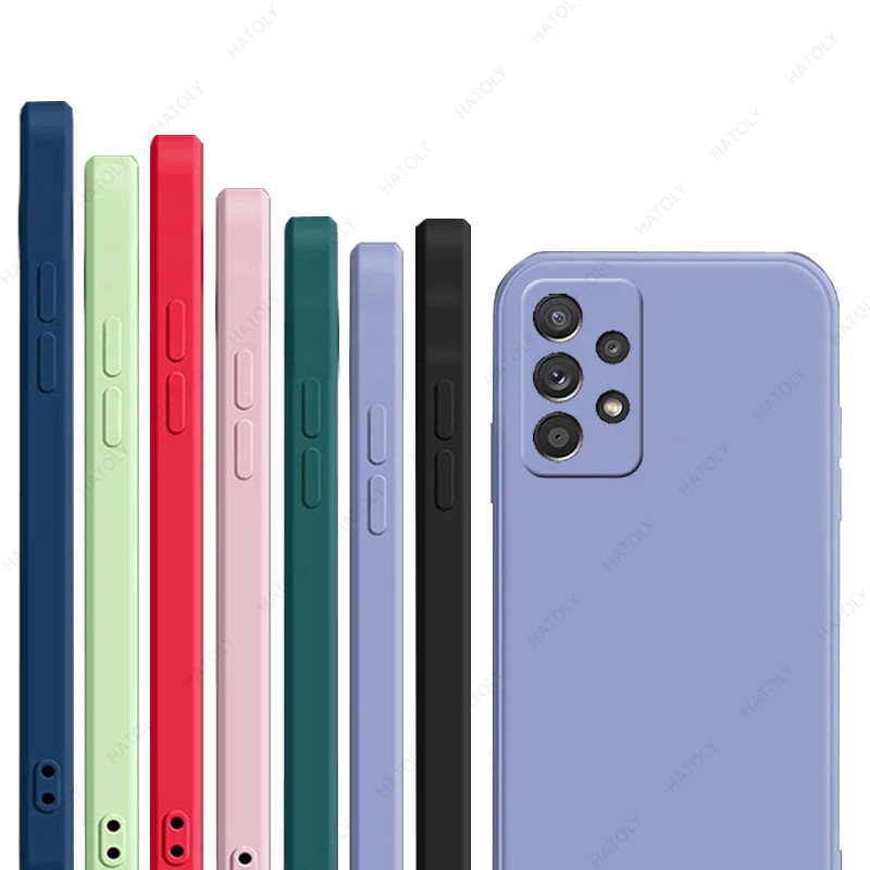 Чехол для Samsung Galaxy A33 5G чехол A03 Core A03s A13 A53 A73 телефона мягкий из жидкого силикона |