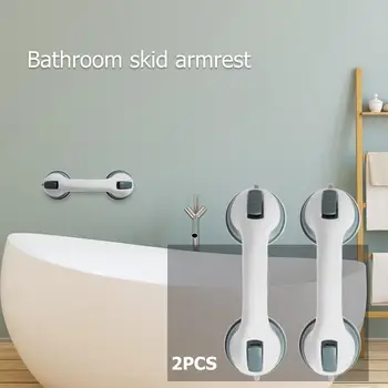 

2pcs Handles Shower Room Glass Door Suction Cup Safety Removable Anti-Slip Armrest for Household Bathroom Supplies