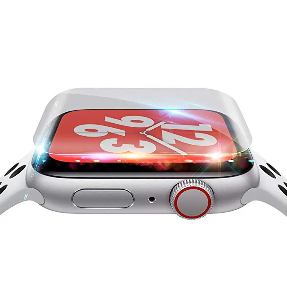 Защита экрана для Apple Watch 4 band 44 мм 40 мм 9D полное покрытие Защита от царапин защитная Гидрогелевая пленка аксессуары для часов