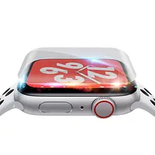 Защита экрана для Apple Watch 4 band 44 мм 40 мм 9D полное покрытие Защита от царапин защитная Гидрогелевая пленка аксессуары для часов
