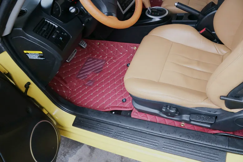 

HZHZQX Custom Special Car Floor Mat for Hyundai Coupe Tucson Volester Elantra Sonata Veracruz IX25 IX35 5seats Waterproof Carpet