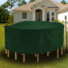 Круглая мебель покрытие стола водонепроницаемый 210D Оксфорд ткань Открытый пылезащитный чехол P666