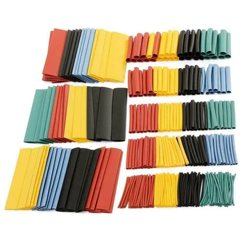 

328Pcs Cable Heat Shrink Tubing Sleeve Wire Wrap Tube 2:1 Assortment Kit
