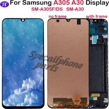 

Tested For Samsung Galaxy A305 A305F A305A A30 LCD Display Touch Screen with frame Digitizer Assembly Replacement For A305FD LCD