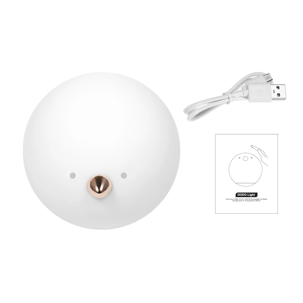 

Tumbler Bird Light Led Baby Night Light Seven Kinds of Color Four-speed Dimming USB Rechargeable Cute Nightlight Lamp