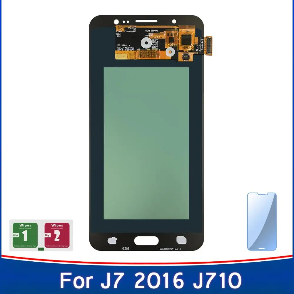 High Quality For Samsung Galaxy J7 2016 J710 J710FN J710F J710M J710Y LCD Display Adjustable Brightness Touch Screen Replacement | Мобильные