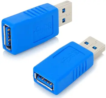 

2-Pack USB Coupler Male to Female USB 3.0 Type A Adapter Superspeed 5Gbps USB Port Extension Connector