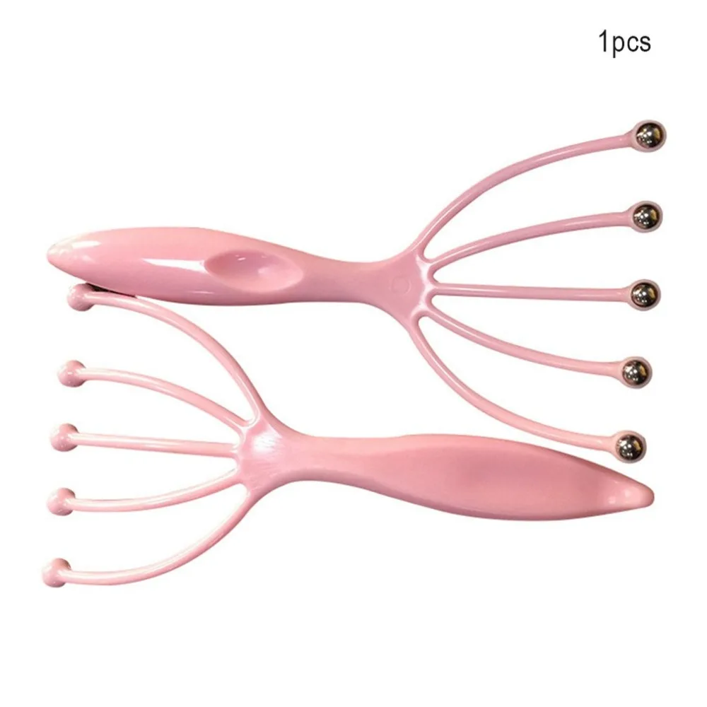 Five-Jaw Ball Head Massager Manual Scratch Head Grabber Plastic Scalp Massage Claw Professional Fashion