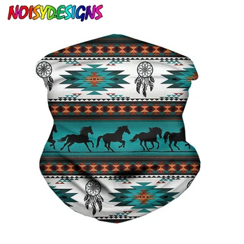 

NOISYDESIGNS Dreamcatcher Horse Brand Designer High Elastic Balaclava Magic Tube Scarf Face Anti-wind Seamless Bandanas Unisex