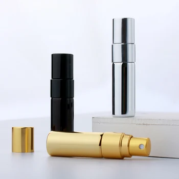 50 PCS/Lot 3ML Mini Perfume Bottle Shinny Atomizer Spray Bottles Electroplated Glass Bottle Sample 1