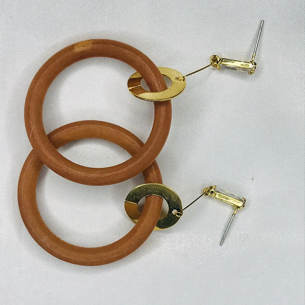 

Crystal Earrings Round Christmas Accessories for Women Stud Earrings Trendy Korean Earings Fashion Jewelry 2020 aretes de mujer