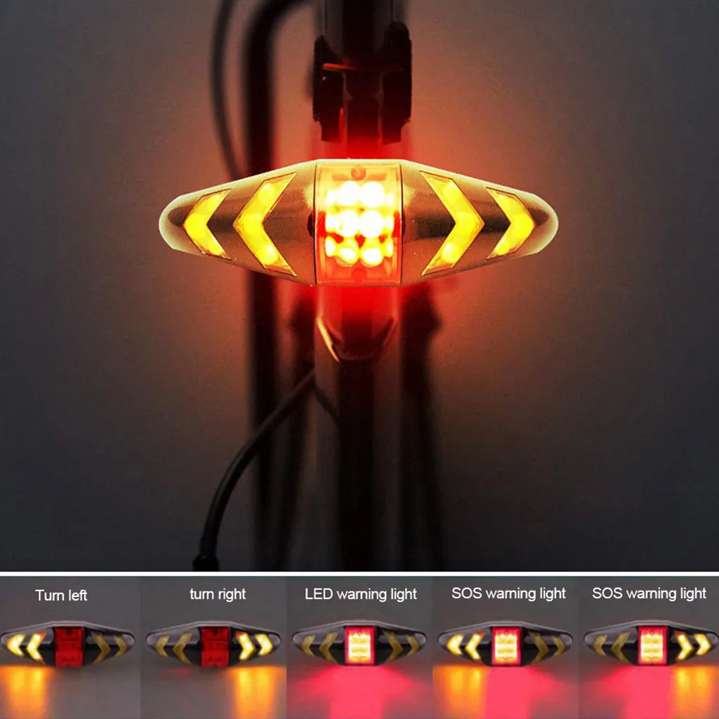 

Bike Tail Light Turn Signals With Wireless Bicycle Taillight Warning Light #PY6
