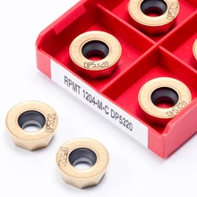 RPMT 1204 M C DP5320 outil de tournage de haute qualité CNC Inserts en alliage de carbure pour le traitement de l'acier, fraise à métaux 10 pièces
