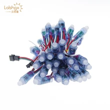 DC5V 50 шт. 12 мм WS2811 полноцветный светодиодный светильник, модуль вход IP68 водонепроницаемый RGB цвет 2811 IC цифровой светодиодный Рождественский светильник