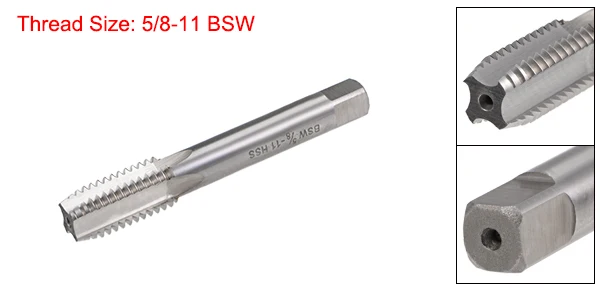 Uxcell Imperial машинный кран BSW шаг резьбы 3-4 прямые флейты H2 высокоскоростной стальной винт резьбовые краны сверла для резки