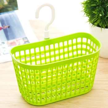 

Multi Purpose Hollow Design Home Bathroom Hanging Cosmetics Organizer Storage Box Basket Kitchen Plastic Storage basket