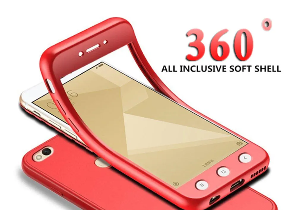 BSLIUFANG 360 Полный чехол TPU мягкий чехол для Xiaomi Redmi Note 7 4 5 6 Pro Силиконовый противоударный чехол для Redmi 4X5 Plus 6 6A