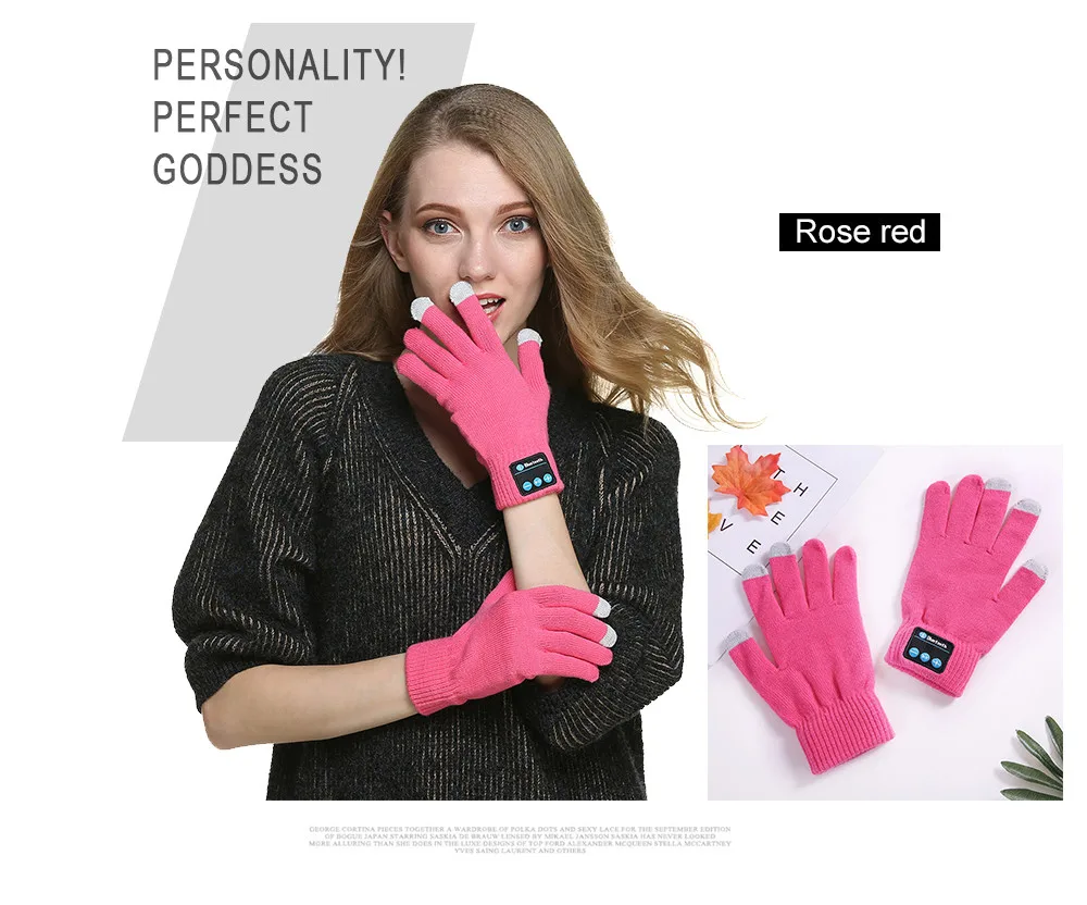 Womail модная Беспроводная перчатка для Bluetooth, новые стильные теплые женские зимние перчатки, высококачественные перчатки для взрослых, зимние вязаные теплые