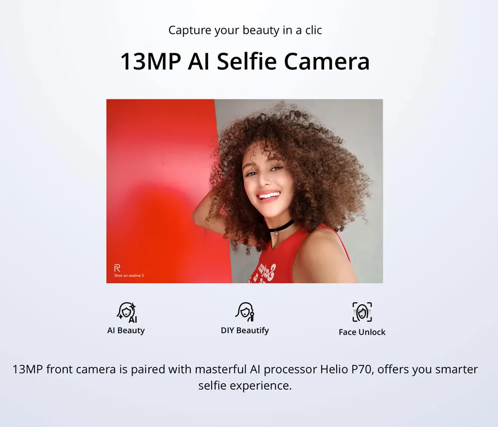 Мобильный телефон Realme 3 rmx1821, версия RU, 6,22 дюймов, 3 Гб ОЗУ, 32 Гб ПЗУ, Восьмиядерный, двойная тыловая камера, 13 МП, 2 МП, Android 9,0, 4230 мАч, мобильный телефон