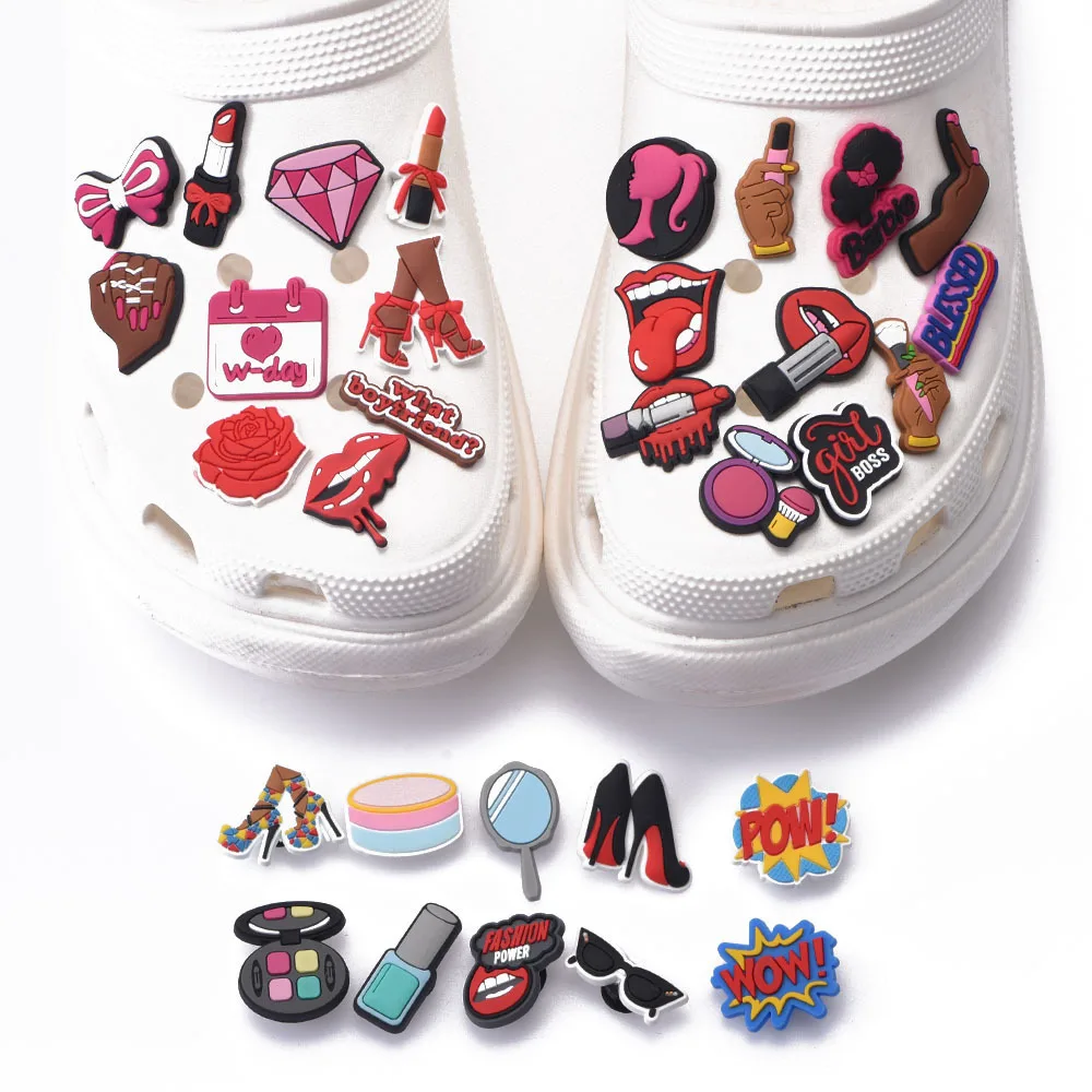 1 Pcs 2021 New Designer Women Croc Shoes Charms Girl Power Accessories